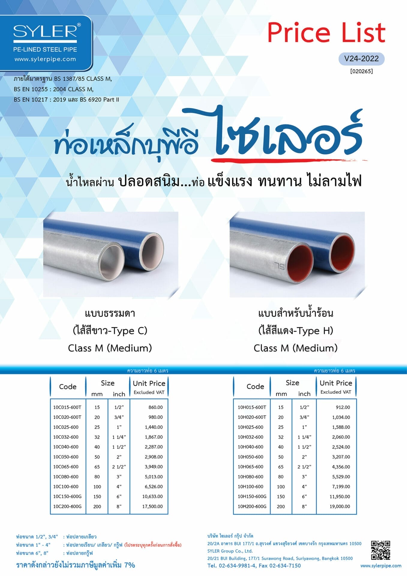 Price List SYLER