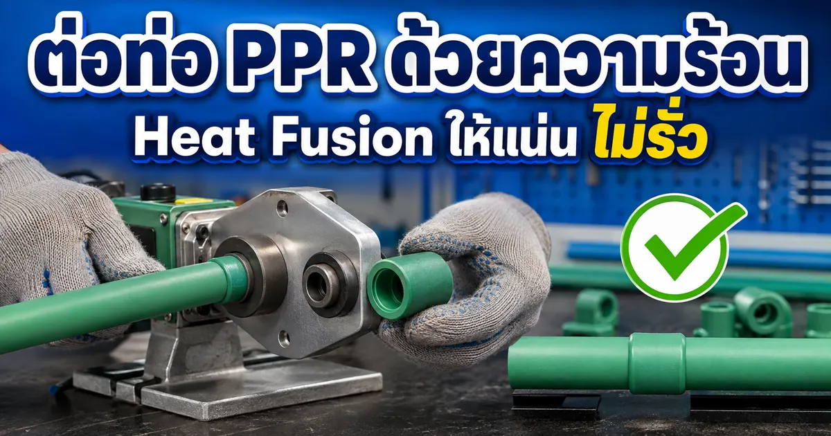 วิธีต่อท่อ PPR ด้วยความร้อน (Heat Fusion) ทำยังไงให้แน่นไม่รั่ว